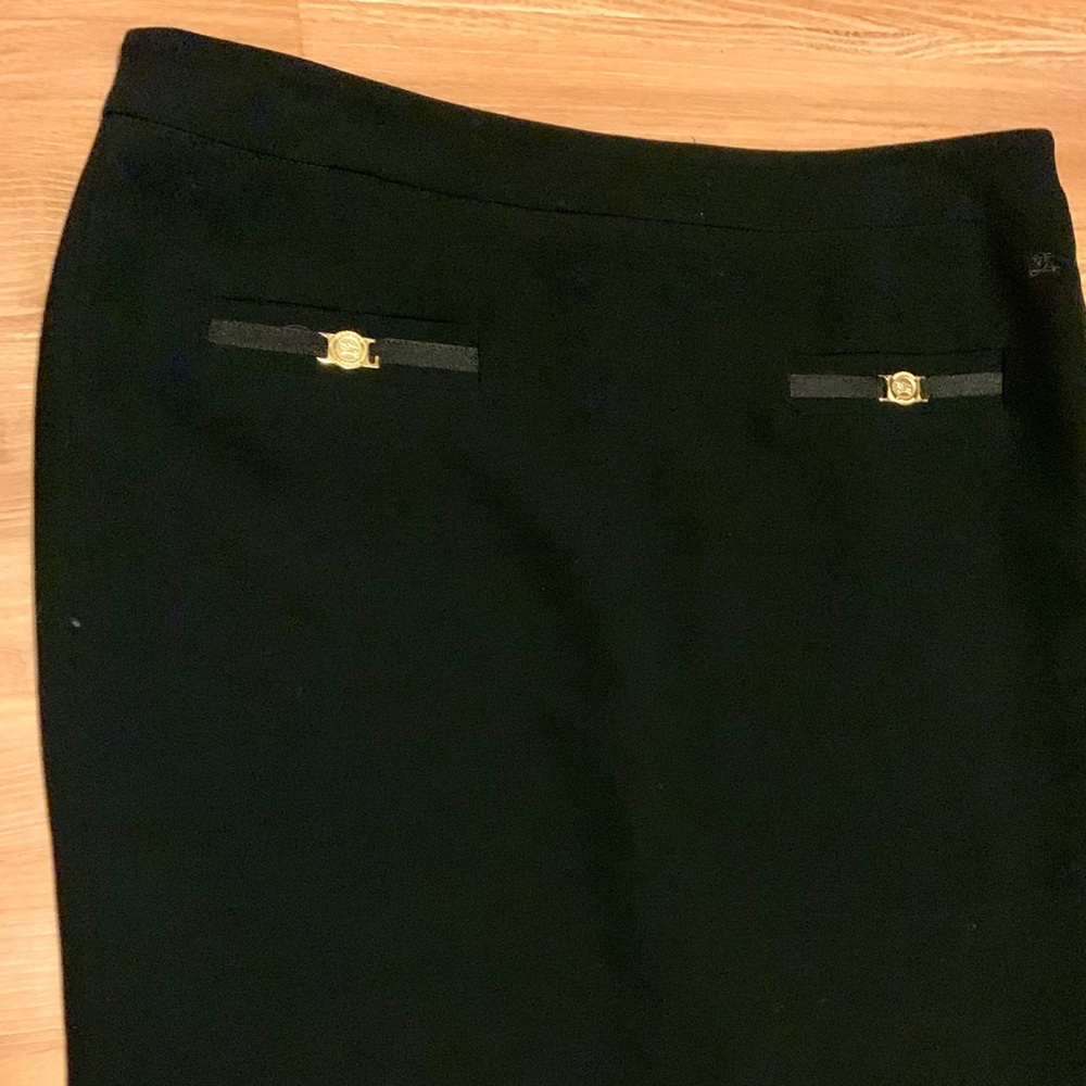 BURBERRY Skirt Navy Blue Pencil